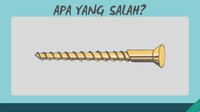Hanya sebatang baut. Tapi apa yang salah?