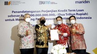 Fasilitas kredit dengan skema term loan ini rencananya akan digunakan untuk memenuhi kebutuhan pembiayaan infrastruktur yang berkelanjutan dengan jangka waktu empat tahun.