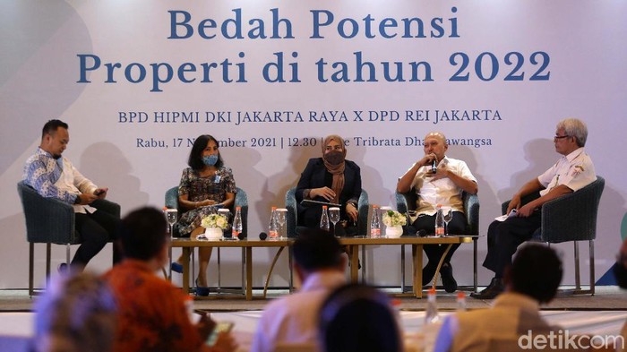 Hipmi Jaya Bedah Potensi Properti 2022 Diskusi bedah potensi properti di tahun 2022 digelar Hipmi Jaya di The Tribrata Dharmawangsa, Jakarta, Rabu (17/11/21). Sejumlah nara sumber dihadirkan.