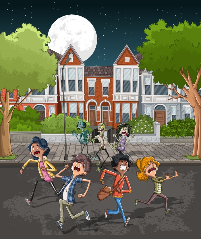 Ilustrasi zombie