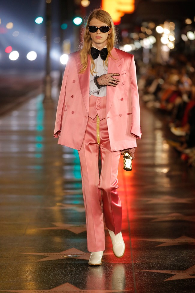 Gucci memamerkan busana terbarunya yang bertajuk Gucci Love Parade untuk koleksi Spring/Summer 2022. Foto: dok. Gucci.