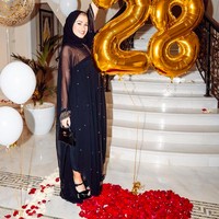 Namun, bagian lengan dan dadanya menerawang. Sejumlah netizen muslim yang kebanyakan dari dari Indonesia kemudian mengomentari pakaiannya tersebut. Mohon maaf Pak Haji, tp itu gimana konsep fashion bininya Pak :( Btw met ultah ya buat bininya,” komentar netizen di Twitter. Pada momen ulang tahunnya tersebut, keduanya merayakan di Dubai. Foto: dok. Instagrm/@zulaypogba