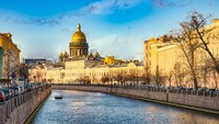 Pusat Sejarah Saint Petersburg menempati posisi ke sembilan dengan 12 juta post. (iStock)