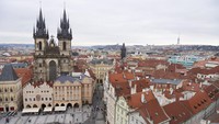 Pusat bersejarah Praha dengan 17,7 juta kiriman instagram pun menempati posisi keenam. (iStock)