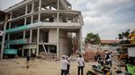 Penampakan Gedung SMAN 96 Jakarta yang Roboh