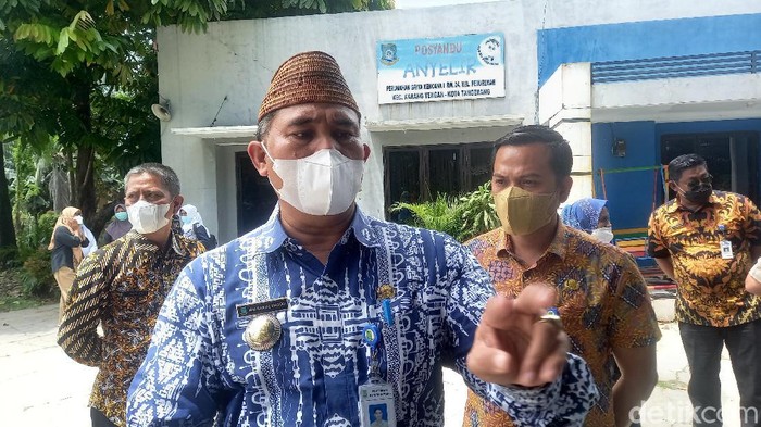 Camat Karang Tengah, Malkan Al-Masqo (Khairul Maarif/detikcom)