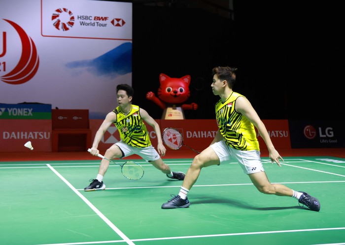 MD Players name : 
Marcus Fernaldi GIDEON - Kevin Sanjaya SUKAMULJO

Credit Photo : HUMAS PP PBSI

Location:
Hotel Westin Resort Nusa Dua Bali, Indonesia.


Order of Play Thursday, 18 November 2021
Result :
https://www.tournamentsoftware.com
or
https://bwfworldtour.bwfbadminton.com
