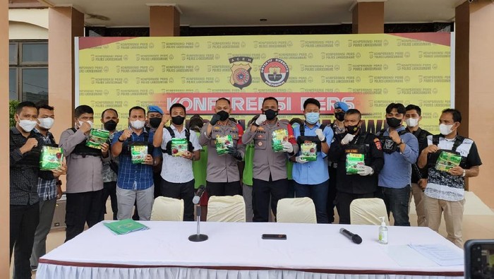 Konferensi pers kasus sabu di Lhokseumawe (dok. Istimewa)