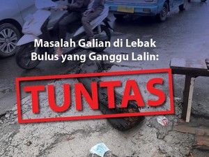 detikcom Do Your Magic: Before-After Galian Bikin Macet di Lebak Bulus Dibereskan