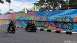 Mural di Flyover Pasupati Jadi Sasaran Vandalisme