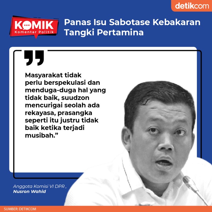 Panas Isu Sabotase Kebakaran Tangki Pertamina (Tim Infografis)