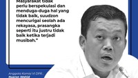 Namun, Anggota Komisi VI DPR Nusron Wahid meminta masyarakat tidak berspekulasi soal ini.