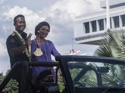 Senyum Cerah Andika Saat Tradisi Pisah Sambut Panglima TNI