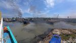 Titik Api Masih Muncul di Lokasi Kebakaran Kapal Pelabuhan Tegal
