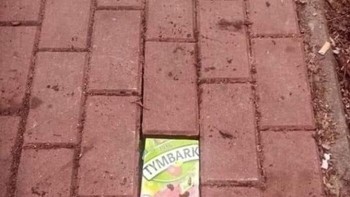 Pas banget memakai kemasan minuman untuk menambal bagian yang bolong. Foto: Bored Panda