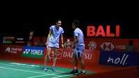 Namun, Yuta Watanabe/Arisa Higashino bangkit di game kedua. Skor kembali alot, dengan Hafiz/Gloria kalah 17-21. Foto: Dok. PP PBSI