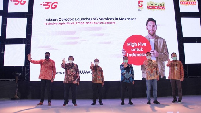Indosat Ooredoo meresmikan layanan 5G secara komersial di Kota Makassar, Sulawesi Selatan.