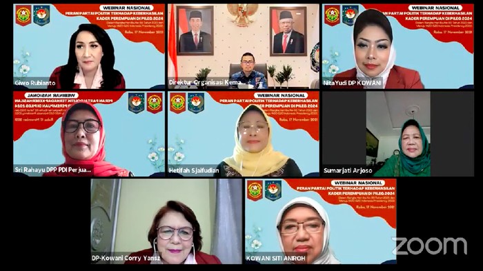 Kala Wanita Tak Dipandang Sebelah Mata Ketua Umum Kongres Wanita Indonesia (Kowani) Giwo Rubianto mengatakan keterwakilan perempuan Indonesia dalam dunia politik, khususnya di lembaga legislatif masih kecil sehingga perlu peningkatan kemampuan berpolitik yang berkualitas bagi mereka.