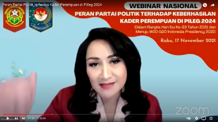 Ketua Umum Kongres Wanita Indonesia (Kowani) Giwo Rubianto mengatakan keterwakilan perempuan Indonesia dalam dunia politik, khususnya di lembaga legislatif masih kecil sehingga perlu peningkatan kemampuan berpolitik yang berkualitas bagi mereka.