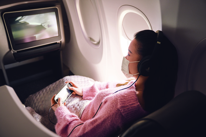 Kelas bisnis 737-8 Singapore Airlines