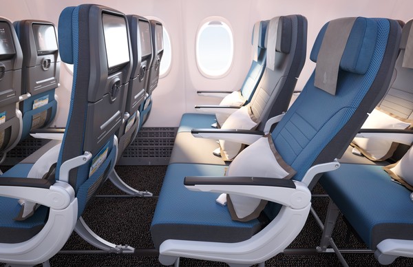 Kemudian untuk di Kelas Ekonomi, kursi yang digunakan adalah kursi generasi baru yang ramping. Kursi buatan Collins Aerospace ini difokuskan pada ergonomi sehingga dipastikan akan mudah dijangkau penumpang. Kemudian untuk di Kelas Ekonomi, kursi yang digunakan adalah kursi generasi baru yang ramping. Kursi buatan Collins Aerospace ini difokuskan pada ergonomi sehingga dipastikan akan mudah dijangkau penumpang.