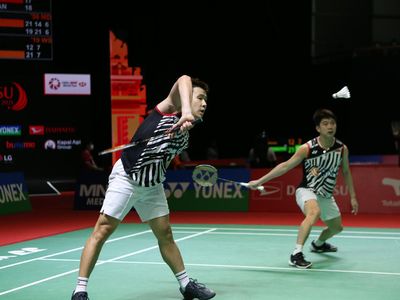 Momen Kevin/Marcus Menangi Duel Merah Putih: Ada Akrobat Tangan!