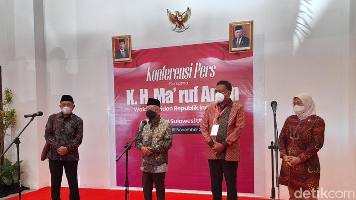 Maruf Amin saat kunjungan kerja ke Sulawesi Utara