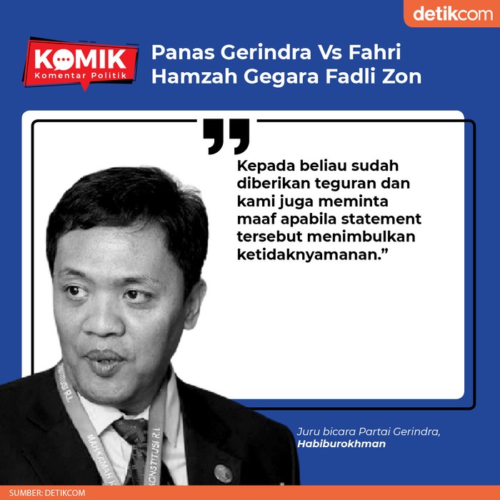 Panas Gerindra Vs Fahri Hamzah Gegara Fadli Zon (Tim Infografis detikcom) Panas Gerindra Vs Fahri Hamzah Gegara Fadli Zon (Tim Infografis detikcom)