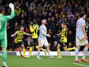 Watford Vs MU: Maguire Kartu Merah, Setan Merah Tumbang 1-4