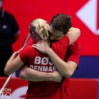 Sayangnya Alexandra Boje dan Mathias Christiansen kali ini belum pernah meraih kemenangan. Pasangan yang bertengger di peringkat 29 dunia itu tidak lolos di babak 32 besar. Foto: Instagram @alexandraboje