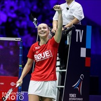 Turnamen Indonesia Masters tengah berlangsung di Bali. Ajang olahraga tersebut diikuti oleh para pemain badminton unggulan dari penjuru dunia, termasuk Alexandra Bøje. Foto: Instagram @alexandraboje