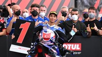 World Superbike (WSBK) nyaris saja menjadi event yang membosankan sebelum Toprak Razgatlioglu ikut meramaikannya. Pembalap Pata Yamaha ini mematahkan dominasi pembalap Kawasaki Jonathan Rea yang sudah juara enam kali beruntun. (ANTARA FOTO/ANDIKA WAHYU)