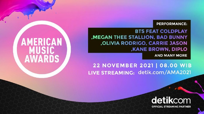 American Music Awards 2021 di detikcom