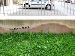 Seni Gambar Jalanan yang Lucu dan Kreatif