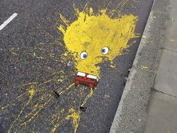 Seni Gambar Jalanan yang Lucu dan Kreatif