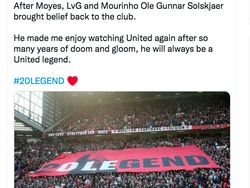 MU Pecat Ole Gunnar Solksjaer, Netizen Berterima Kasih
