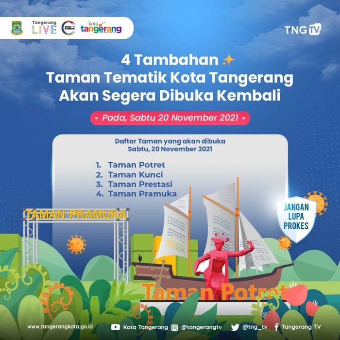 Pembukaan Taman di Tangerang