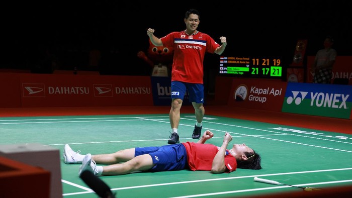 MD Players name : 
Takuro Hoki (JPN) /?Yugo Kobayashi (JPN)

Credit Photo : HUMAS PP PBSI

Location:
Hotel Westin Resort Nusa Dua Bali, Indonesia.


Order of Play Sunday, 21 November 2021
Result :
https://www.tournamentsoftware.com
or
https://bwfworldtour.bwfbadminton.com