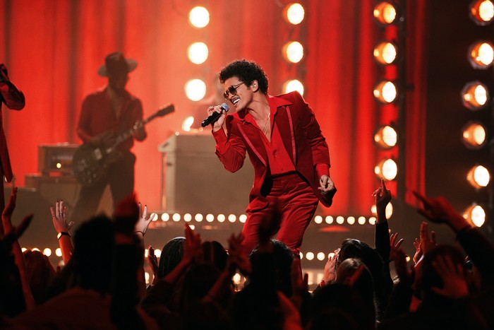 Bruno Mars Penampilan Bruno Mars di American Music Awards (AMA) 2021, Microsoft Theater, Los Angeles, California, pada Minggu (21/11/2021) waktu setempat.