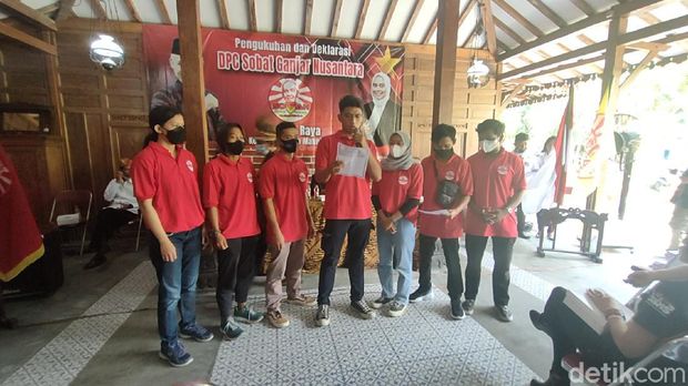 Deklarasi Sobat Ganjar Nusantara di Karanganyar, Senin (22/11/2021).
