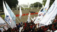 Presiden KSPI Said Iqbal dalam konferensi pers virtual, Jumat (19/11/2021) mengetakan, akan ada aksi besar-besaran pada tanggal 28, 29 dan 30 November ini di Istana Negara, Kantor Menteri Ketenagakerjaan dan DPR RI.