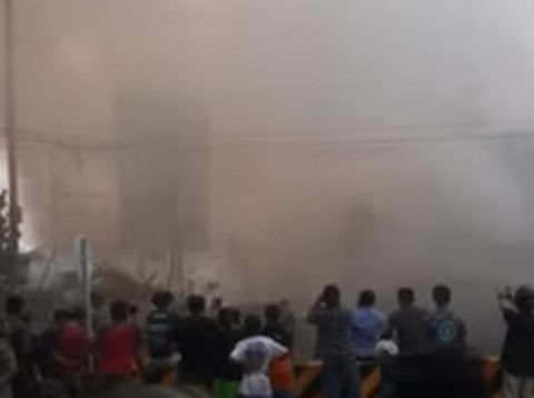 kebakaran klenteng di blitar