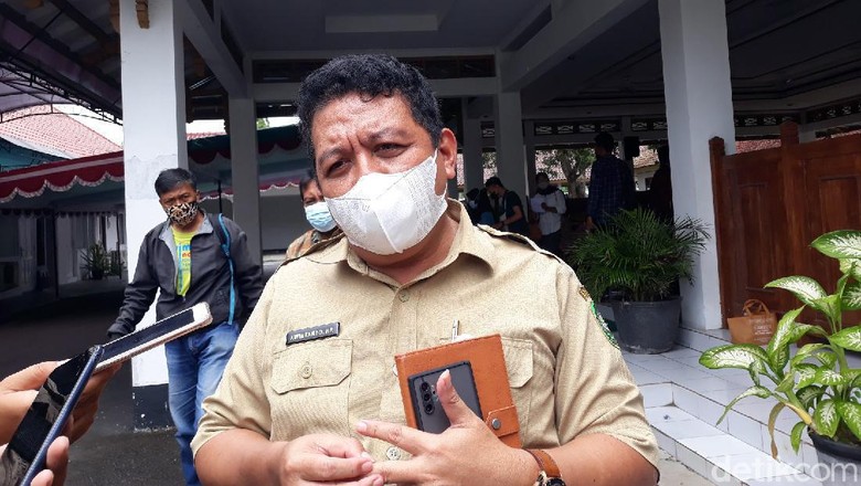Kepala Dispar Kabupaten Bantul Kwintarto Heru Prabowo saat memberikan keterangan.