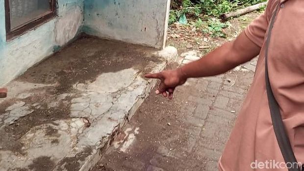 Lokasi suami bunuh istri di Kabupaten Tegal, Senin (22/11/2021).
