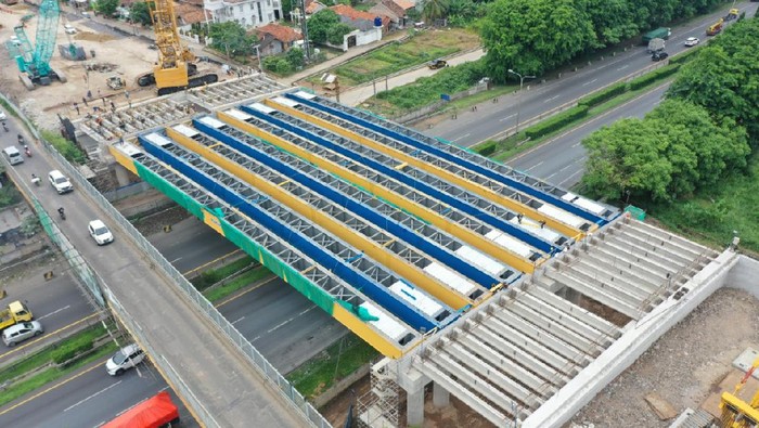 Pembangunan Jembatan Bogeg di Serang Banten.