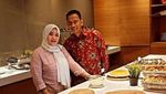 Manisnya Momen Ngopi Ibu Tiri Vanessa Angel, Puput Soedrajat dan Suami