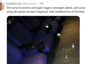 Viral Foto Sampah Mentimun di Bioskop, Ini Faktanya