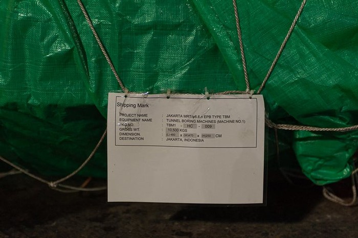 TBM 1 MRT Jakarta fase II tiba di Jakarta