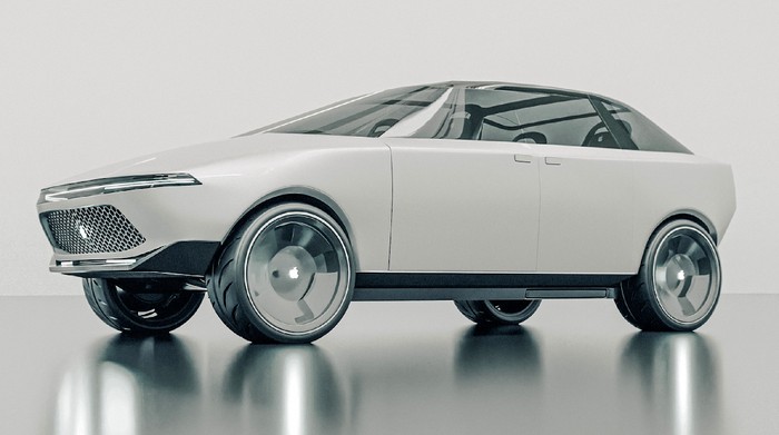 Visualisasi Rancangan Apple Car oleh Vanarama berdasarkan aneka hak paten yang diajukan Apple