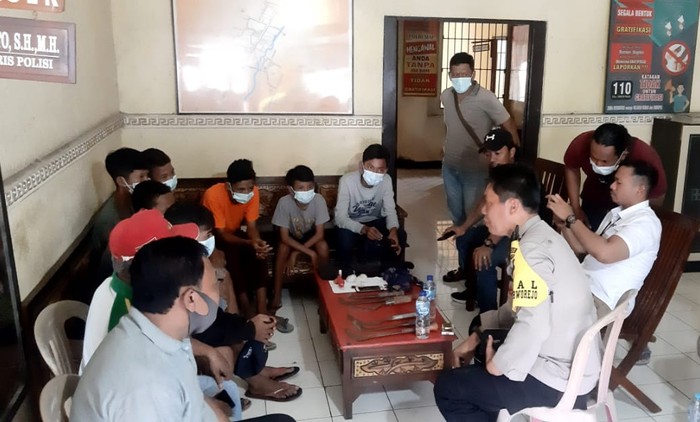 7 Remaja Pemeran Video Tawuran Bawa Celurit Dikembalikan ke Orang Tua
